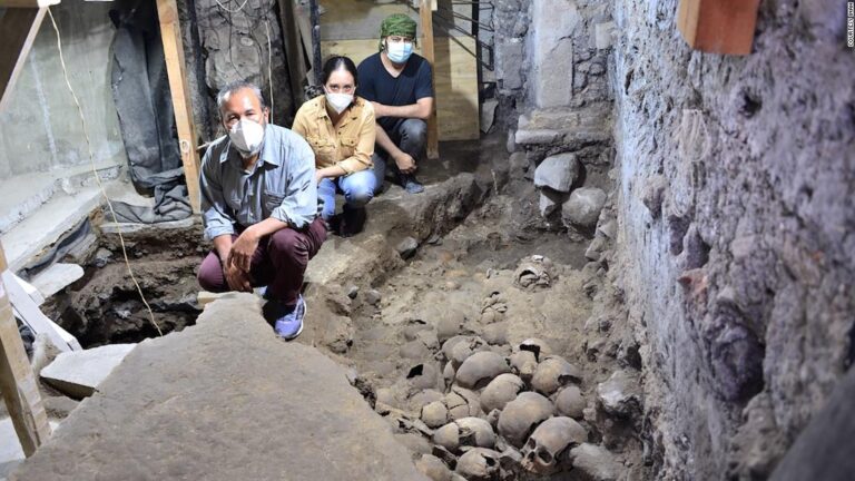 Mexico City: Aztec tower of skulls discovered by archaeologists