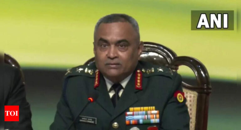 Armed forces ready to face any challenge, says Army chief | India News – Times of India