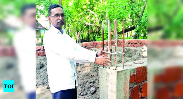 Blind school teacher with vision for the impoverished builds homes for students | India News – Times of India
