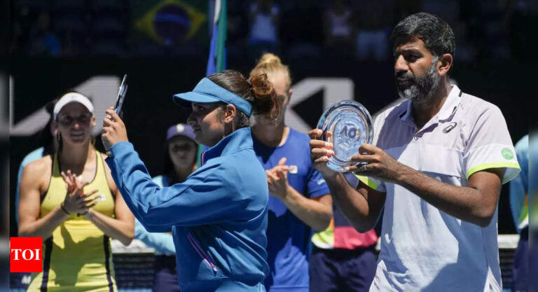 Australian Open: Sania Mirza ends her Grand Slam career with 6 titles, finishes as runner-up in Mixed Doubles | Tennis News – Times of India