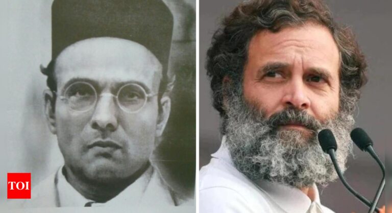 Savarkar appears on Congress poster in Kerala again | India News – Times of India