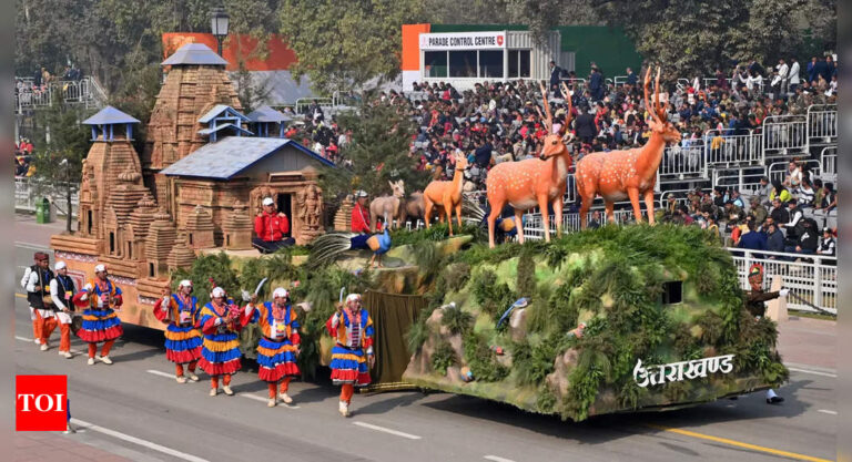 Republic Day: Uttarakhand tableau wins first prize; Punjab Regiment named best marching contingent | India News – Times of India
