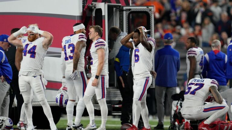 Bills player Damar Hamlin is in critical condition after collapsing from a cardiac arrest on the field, team says | CNN