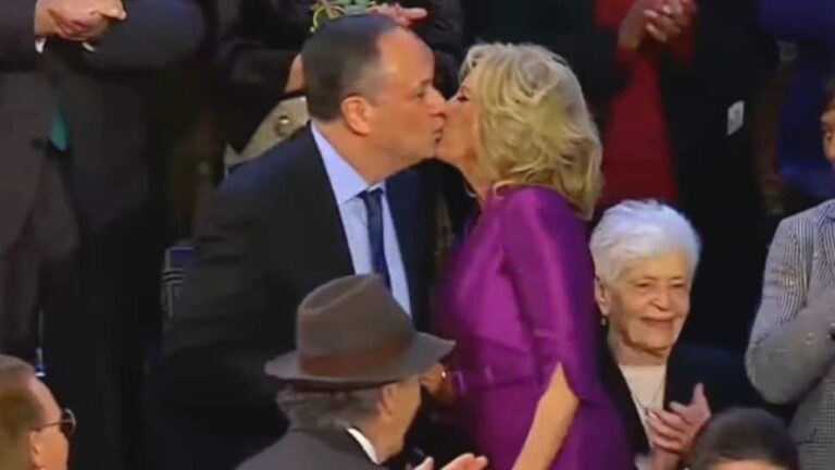 VIDEO: Did US President Joe Biden’s Wife Jill Kiss Kamala Harris’ Husband? Netizens Ask on Twitter