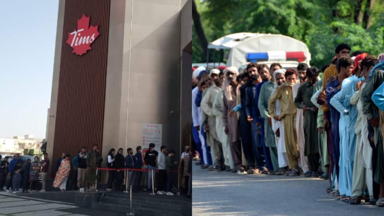 Pakistan Economic Crisis: Long Queues Seen at new Tim Hortons Store in Lahore; Twitter Reacts