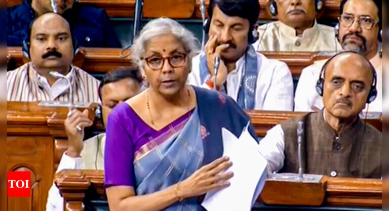 India will continue to be fastest-growing major economy: Sitharaman in Lok Sabha – Times of India
