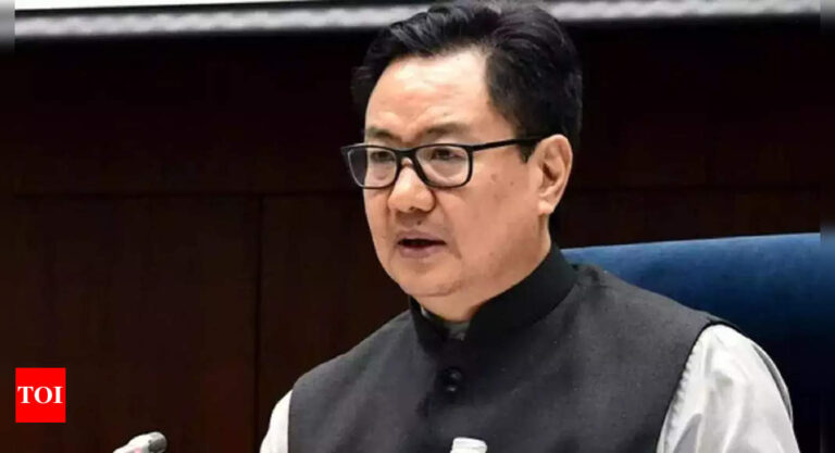 Justice:  Law minister Kiren Rijiju announces appointments of Chief Justice for four High Courts | India News – Times of India