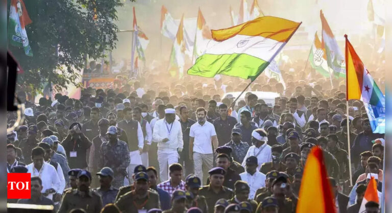 Jodo Yatra:  After Bharat Jodo Yatra, Congress plans east-to-west march | India News – Times of India