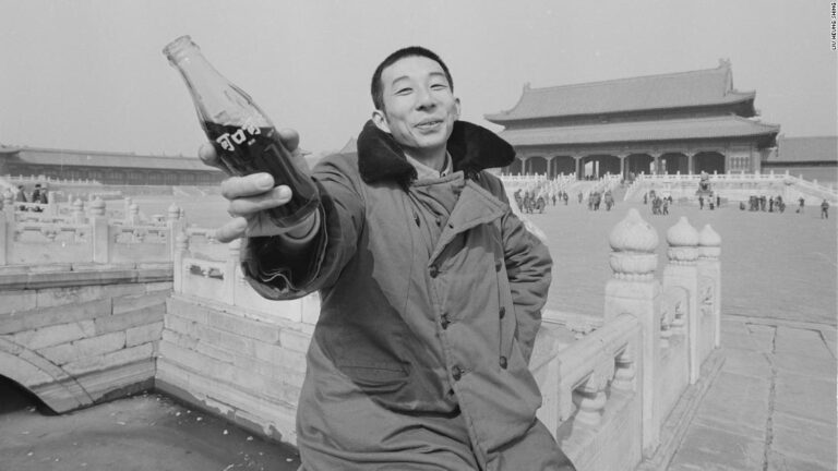 Photo of a man posing with a Coca-Cola bottle in 1981 symbolized a cultural shift in China