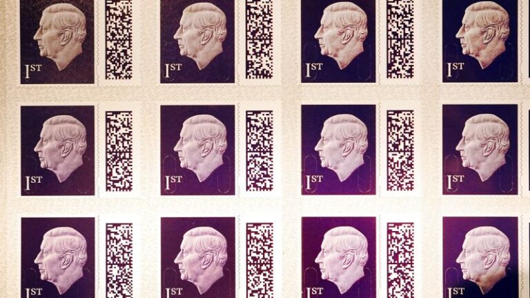 British postal service unveils first stamps featuring King Charles III | CNN Business