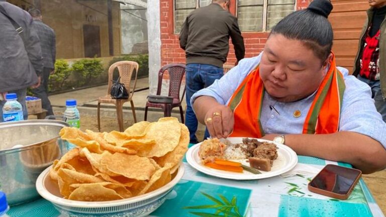 Viral: Nagaland Minister Temjen Imna Along Enjoys Lavish Meal “Election Ke Bahane”