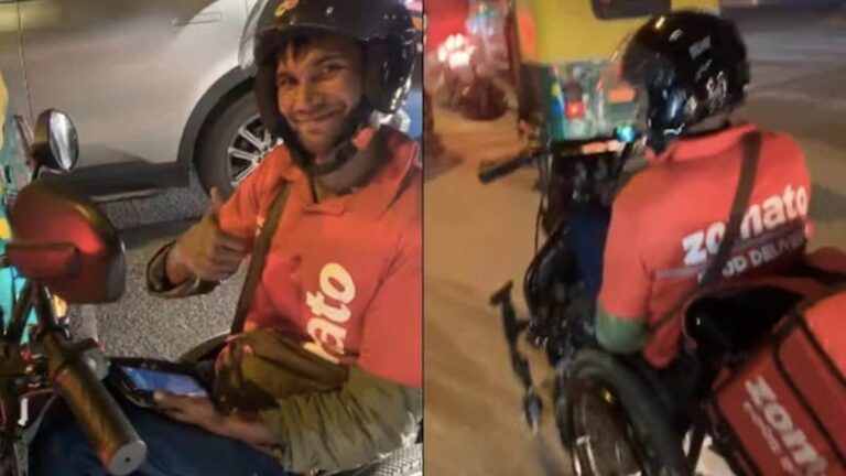 This Specially-Abled Zomato Delivery Agent Is Winning Hearts On Social Media; Heres Why