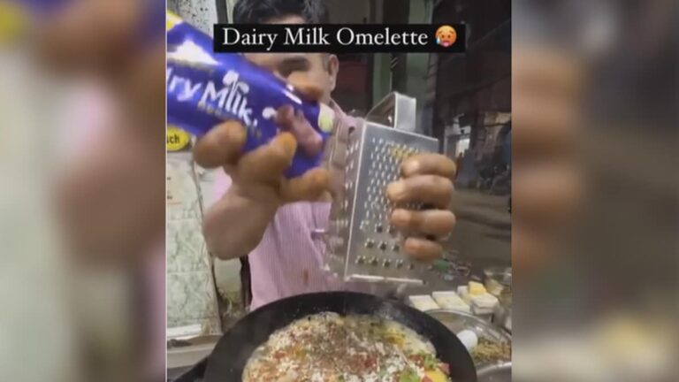 Watch: Man Makes Dairy Milk Omelette; Internet Confused
