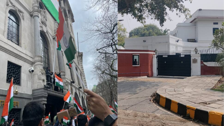 Three-Layer Security At India’s London Mission After Extra Barricades Removed From British High Commission In Delhi