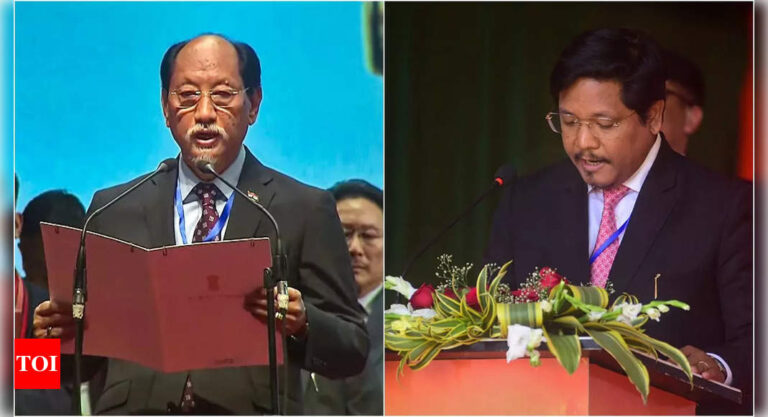 Sangma:  Nagaland, Meghalaya CMs: Team Rio and Squad Sangma take oath for another term | India News – Times of India