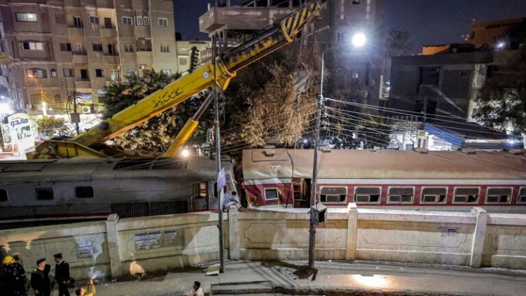 Cairo, Egypt: Two dead, 16 injured in train derailment