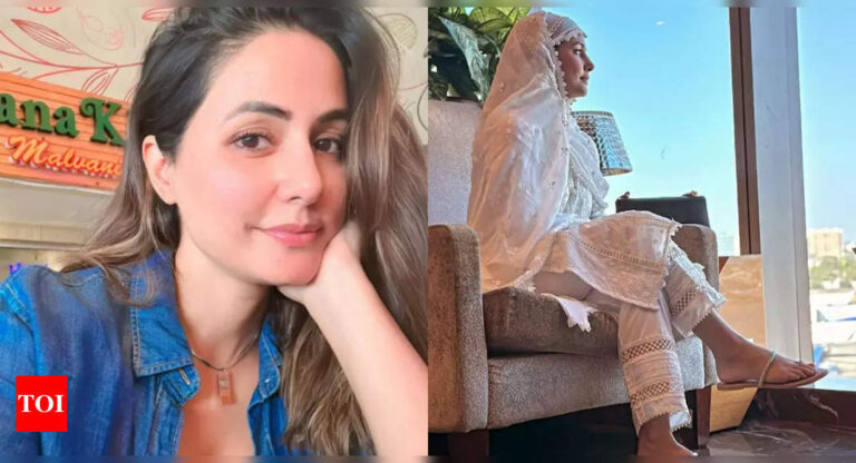 Hina Khan begins her first Umrah right before Ramzan; shares, ‘So looking forward to it’ – Times of India