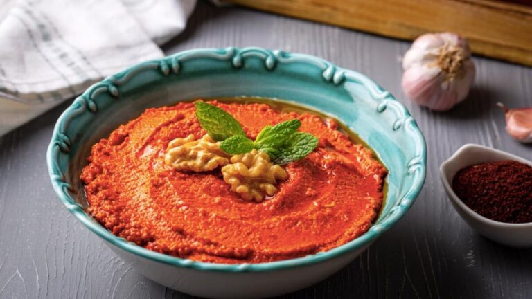 Heard Of Muhammara Dip? Enjoy This Spicy Red Pepper Dip With Pita Bread