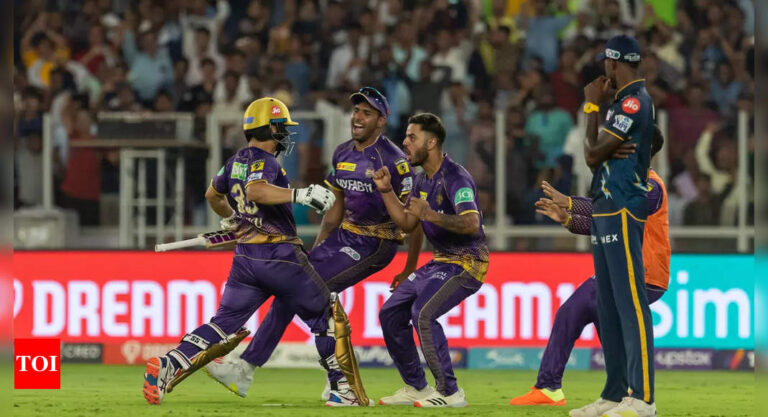 Rinku Singh: GT vs KKR Highlights: Sensational Rinku Singh whacks five sixes in final over to hand KKR a thrilling win over Gujarat Titans | Cricket News – Times of India