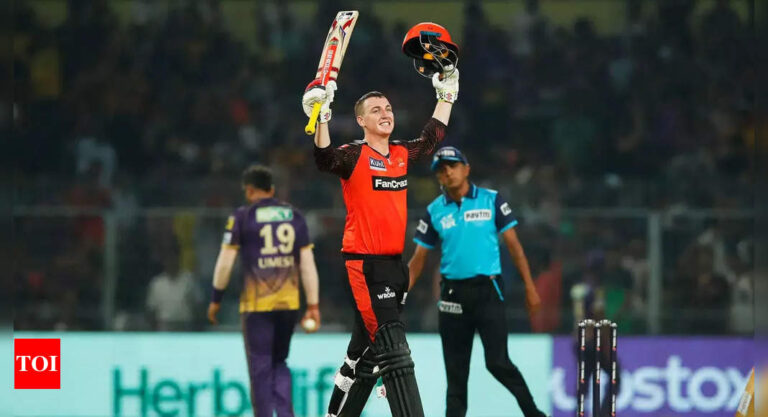 KKR vs SRH Highlights: Harry Brook maiden IPL ton hands Sunrisers Hyderabad second win | Cricket News – Times of India