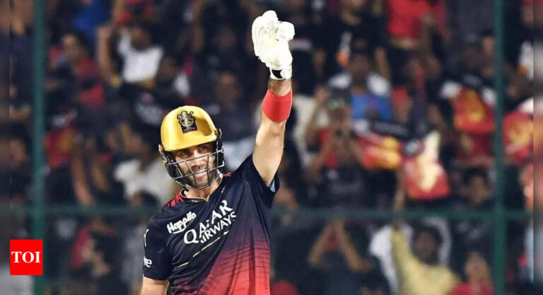 IPL 2023: RCB allrounder Glenn Maxwell has ‘special guests’ from Australia to motivate him | Cricket News – Times of India