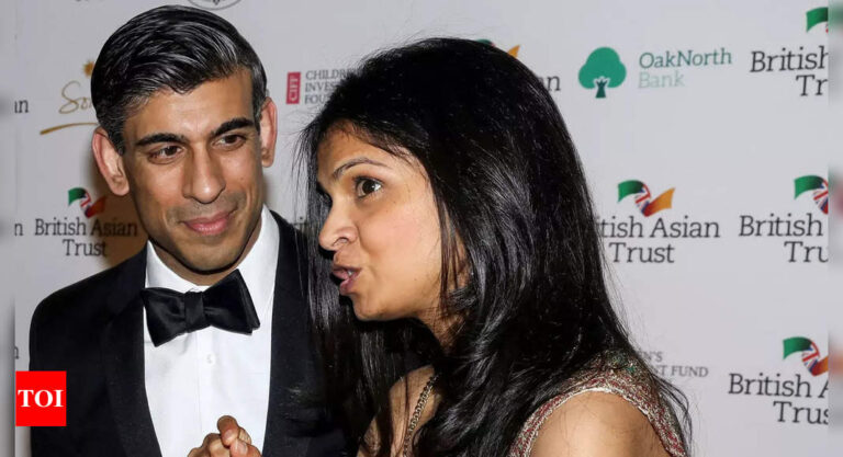 Rishi Sunak’s wife, Akshata Murty, loses $61 million from Infosys woes in a day – Times of India