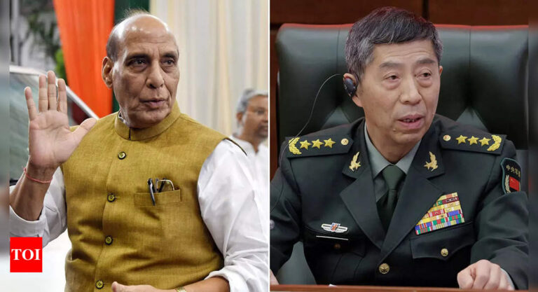 First since Galwan clash, defence minister Rajnath Singh to holds talks with Chinese counterpart | India News – Times of India