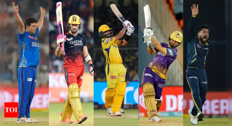IPL 2023: Top performers with bat and ball across all 10 teams so far | Cricket News – Times of India