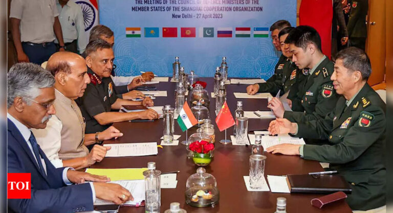 Rajnath Singh holds talks with Chinese Defence Minister Li Shangfu; First since Galwan clash | India News – Times of India