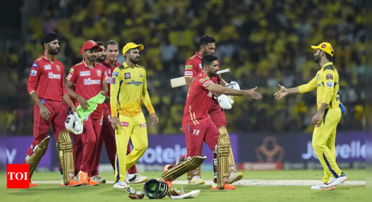 CSK vs PBKS, IPL 2023, Highlights: Punjab Kings down Chennai Super Kings in last-ball thriller | Cricket News – Times of India