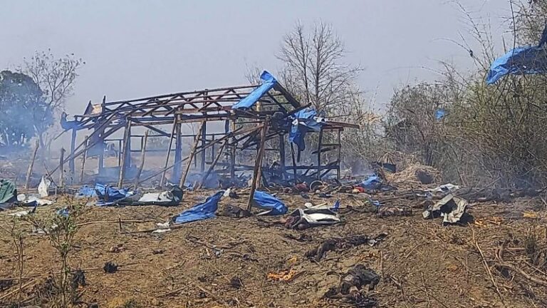 Horrific aftermath of Myanmar junta airstrike that killed 165 in central Sagaing region