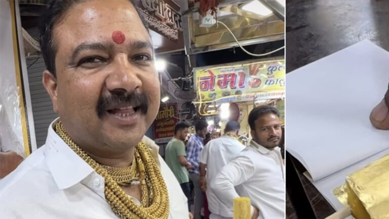 Watch: Street Vendor Sells Kulfi Wrapped In 24-Carat Gold Leaf – Would You Try It?