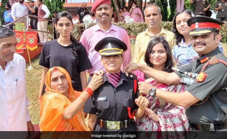 Galwan Hero’s Wife Commissioned As Army Officer, Posted In Ladakh