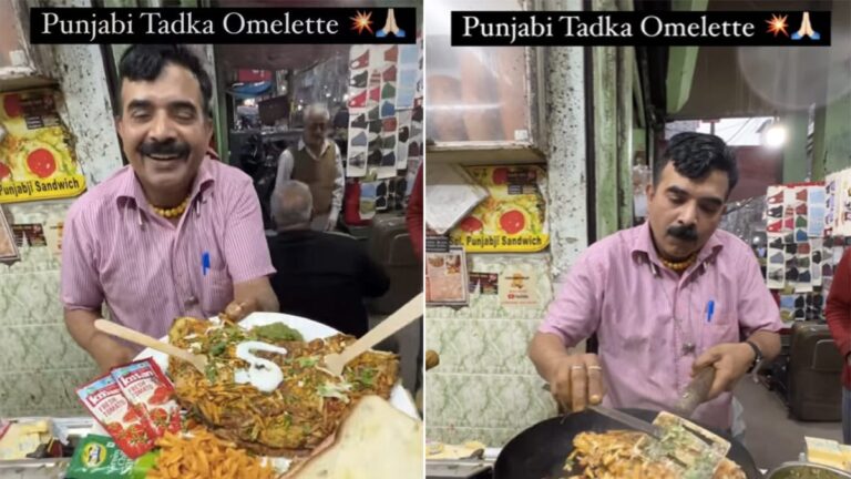 Watch: Punjabi-Style Omelette With A Crunchy Twist Takes Old Delhi By Storm