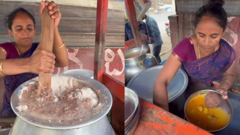 Viral Video: Karnataka Street Food Vendor Sells Healthy Millet Snack, Impresses Internet