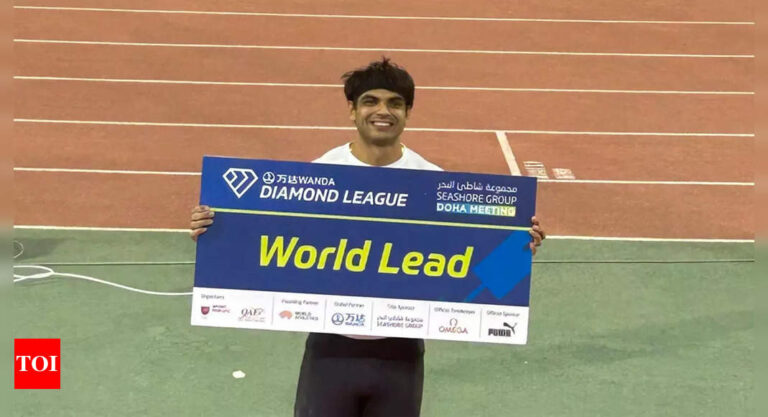 Neeraj Chopra begins Diamond League title defence with win in Doha | More sports News – Times of India