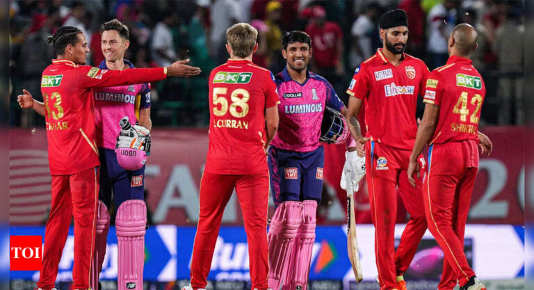 PBKS vs RR Highlights: Rajasthan Royals keep slim play-off hopes alive with key win, Punjab Kings eliminated | Cricket News – Times of India