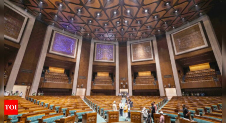 New MP chambers won’t be ready by March next year as govt yet to finalise building plan | India News – Times of India