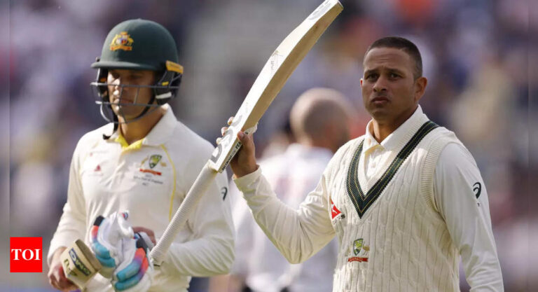 ENG vs AUS, 1st Ashes Test Day 2: Khawaja revives Australian fortunes on frustrating day for England | Cricket News – Times of India