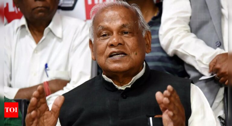Jitan Ram Manjhi’s HAM announces withdrawal of support to Nitish govt | Patna News – Times of India