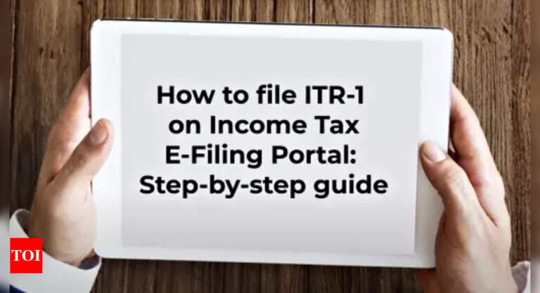 ITR 1 online filing: File ITR 1 Sahaj form for AY 2023-24 in less 15 minutes on incometax.gov.in; watch video – Times of India