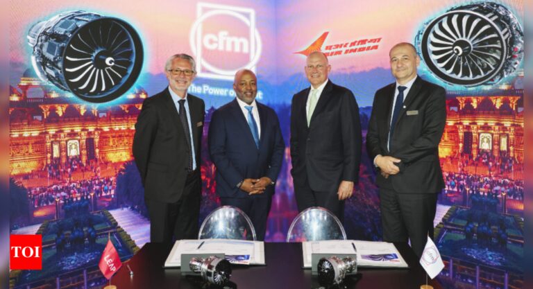 Air India:  Air India finalises over 800 LEAP engine order, signs services deal with CFM International | India News – Times of India