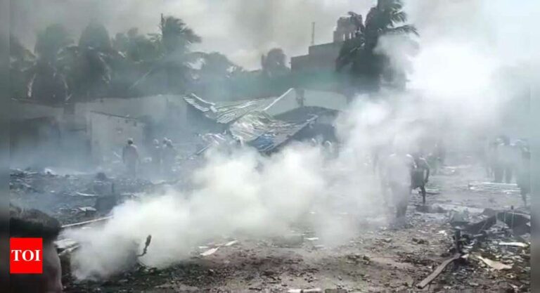 Eight die in Krishnagiri firecracker godown accident | Chennai News – Times of India