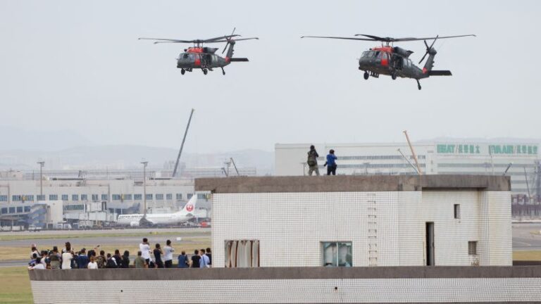 Taiwan’s main airport becomes battleground for simulated Chinese invasion