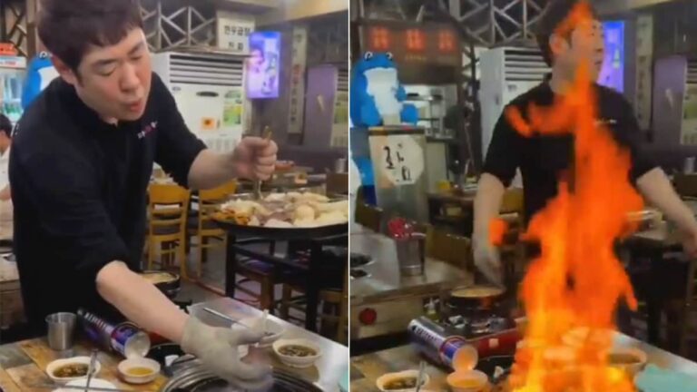 When Food Meets Fire: Watch Viral Video That Ignites Culinary Wonder