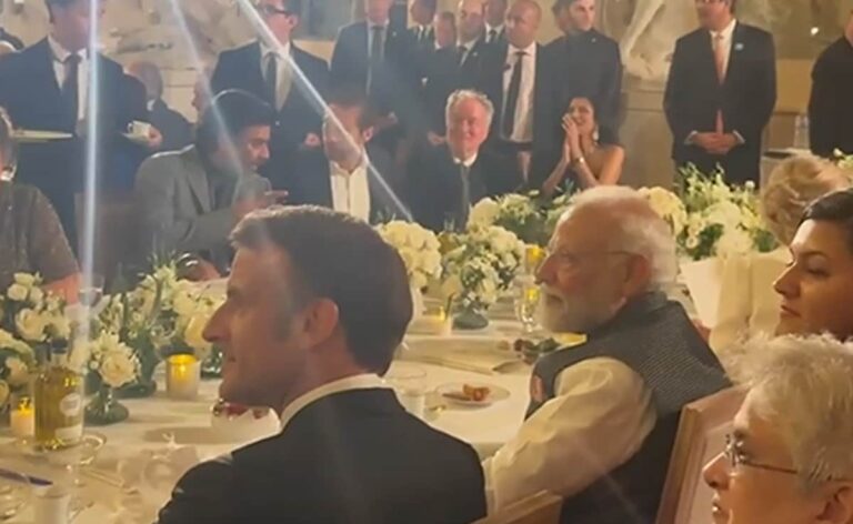 Watch: At French President’s Dinner For PM Modi, A “Jai Ho” Performance