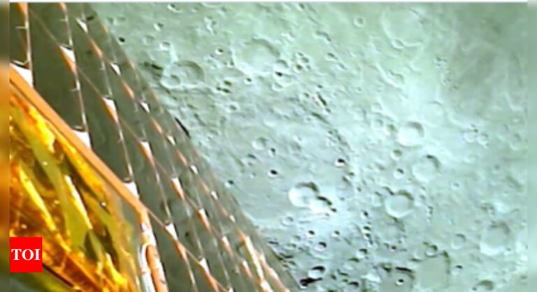 Isro releases first images of the Moon as viewed by Chandrayaan-3 | India News – Times of India