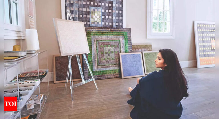 Meditation on canvas: The joy of reading between Trishla Jain’s dots and dashes | India News – Times of India