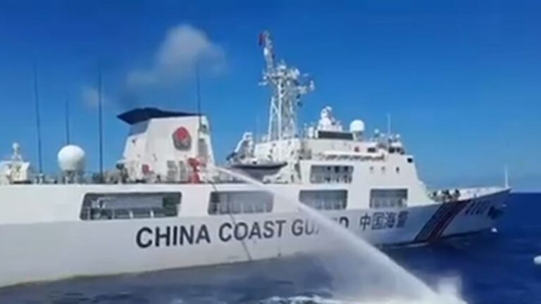 South China Sea: International backlash after Chinese vessel fires water cannon on Philippine boats