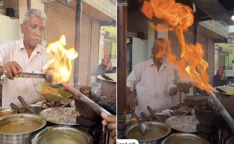 Watch: Street Food Vendor In Haridwar Makes “Fire Daal” – Would You Try It?